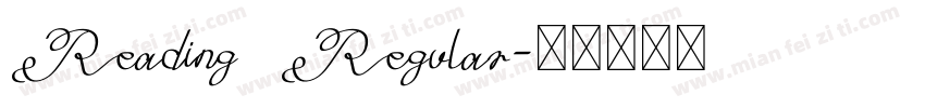 Reading Regular字体转换